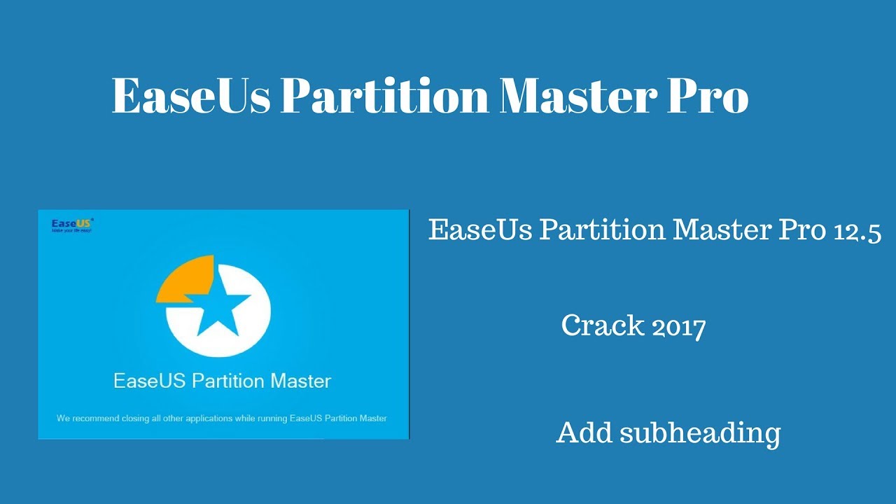 easeus partition master 14.5