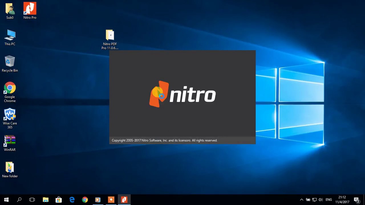 nitro pdf not working windows 10