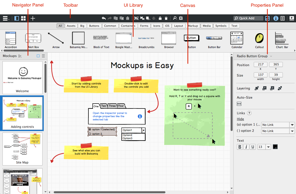 balsamiq template