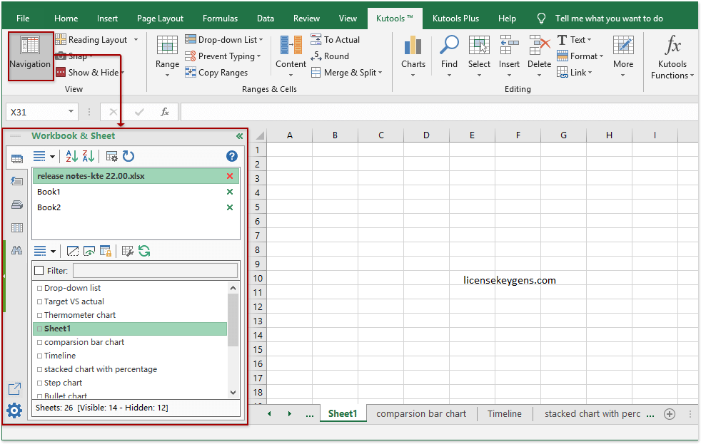 Kutools For Excel Full Cracked With Keygen